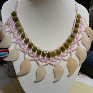 Natural stone necklace